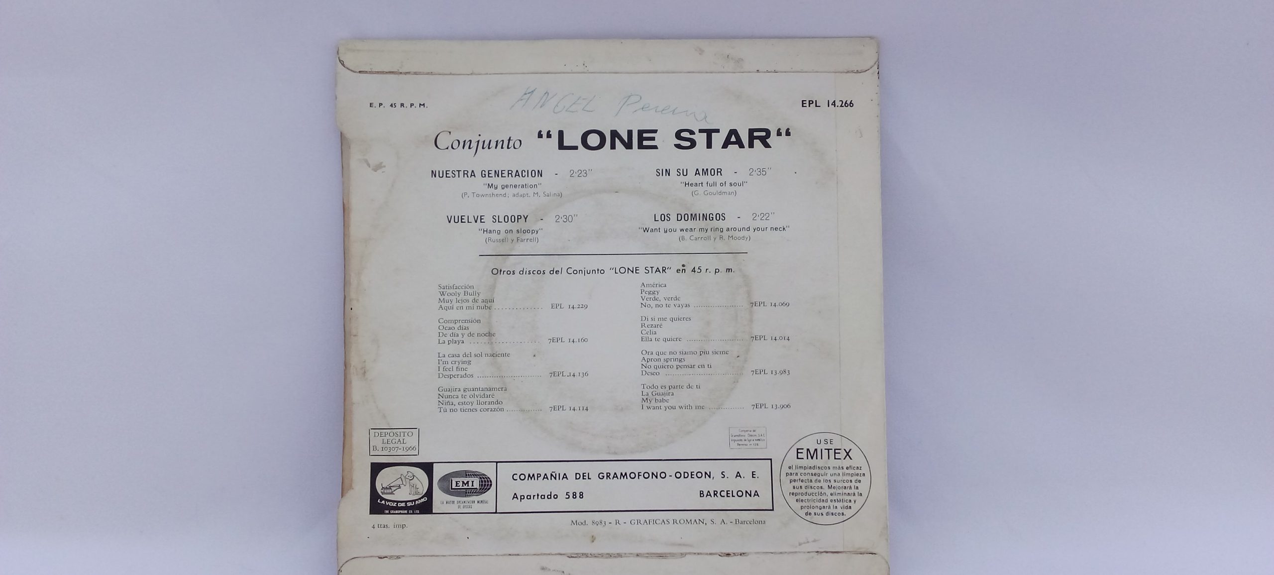 Compra de vinilos en Barcelona, Conjunto "Lone Star": Nuestra Generación, Conjunto "Lone Star", Lone Star, Pop Rock Español, Beat, compro vinilos de Pop Rock, compra venta vinilos España, vender vinilos de Pop Rock, Compro discos de vinilo, Compro discos de vinilo segunda mano, compra y venta de discos de vinilo usados, compra y venta de vinilos antiguos, Compro discos de vinilo