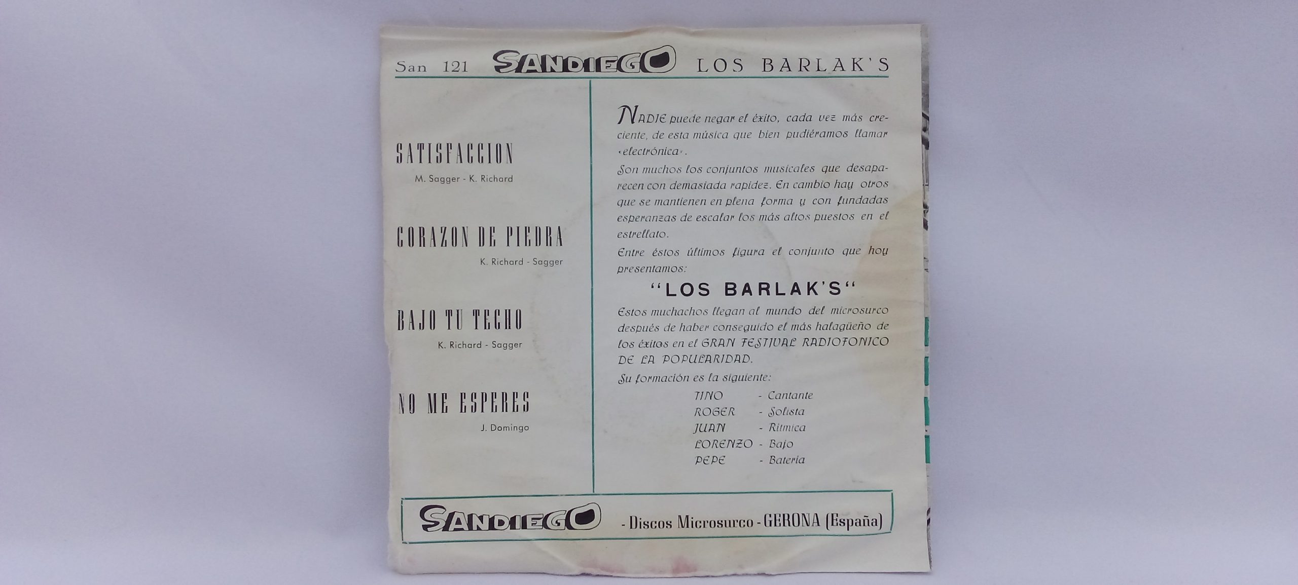 Vinilos segunda mano Barcelona, Los Barlak's: No Me Esperes, Los Barlak's, compra venta vinilos España, dónde vender vinilos en Sant Cugat, vender vinilos en Les Planes, vender vinilos en el Vallès Barcelona, Dónde vender discos de vinilo usados, Quiero vender discos de vinilo, vender discos de vinilo online, vender discos de vinilo en Barcelona, Quiero vender discos de vinilo