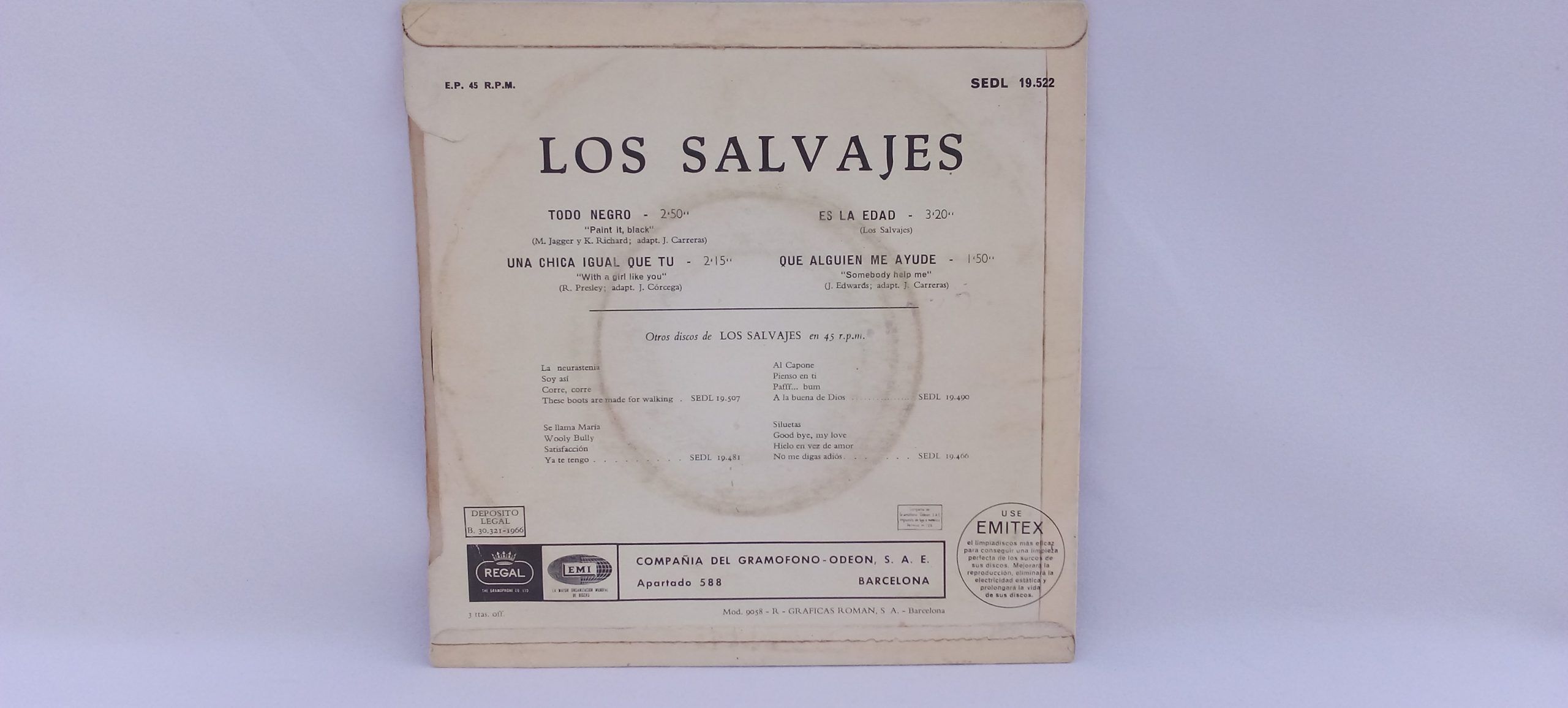 Compro vinilos en Viladecans, compra venta vinilos Barcelona, Los Salvajes: Todo Negro, Los Salvajes, Rock Garage, Beat, compra venta vinilos de Rock, vender discos de vinilo online, vender discos de vinilo en Barcelona, Quiero vender discos de vinilo, Vinilos segunda mano Barcelona, Precio de discos de vinilo usados, Tienda discos Barcelona, Tienda vinilos segunda mano Barcelona,