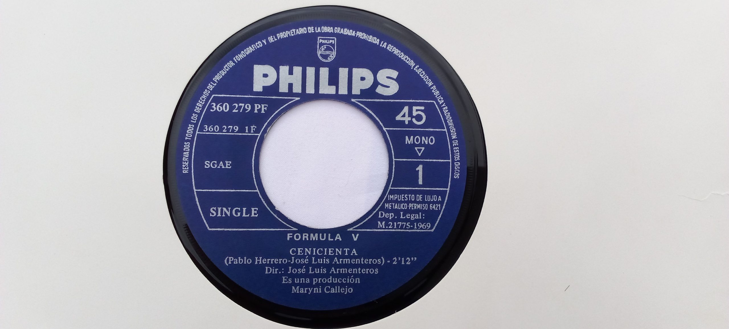 Compra Venta discos de vinilo, Formula V: Cenicienta, Formula V, vinilos de Pop Rock, compra venta vinilos de Pop Rock, Dónde vender discos de vinilo usados, compra venta de vinilos en Terrassa, compro vinilos Barcelona Provincia