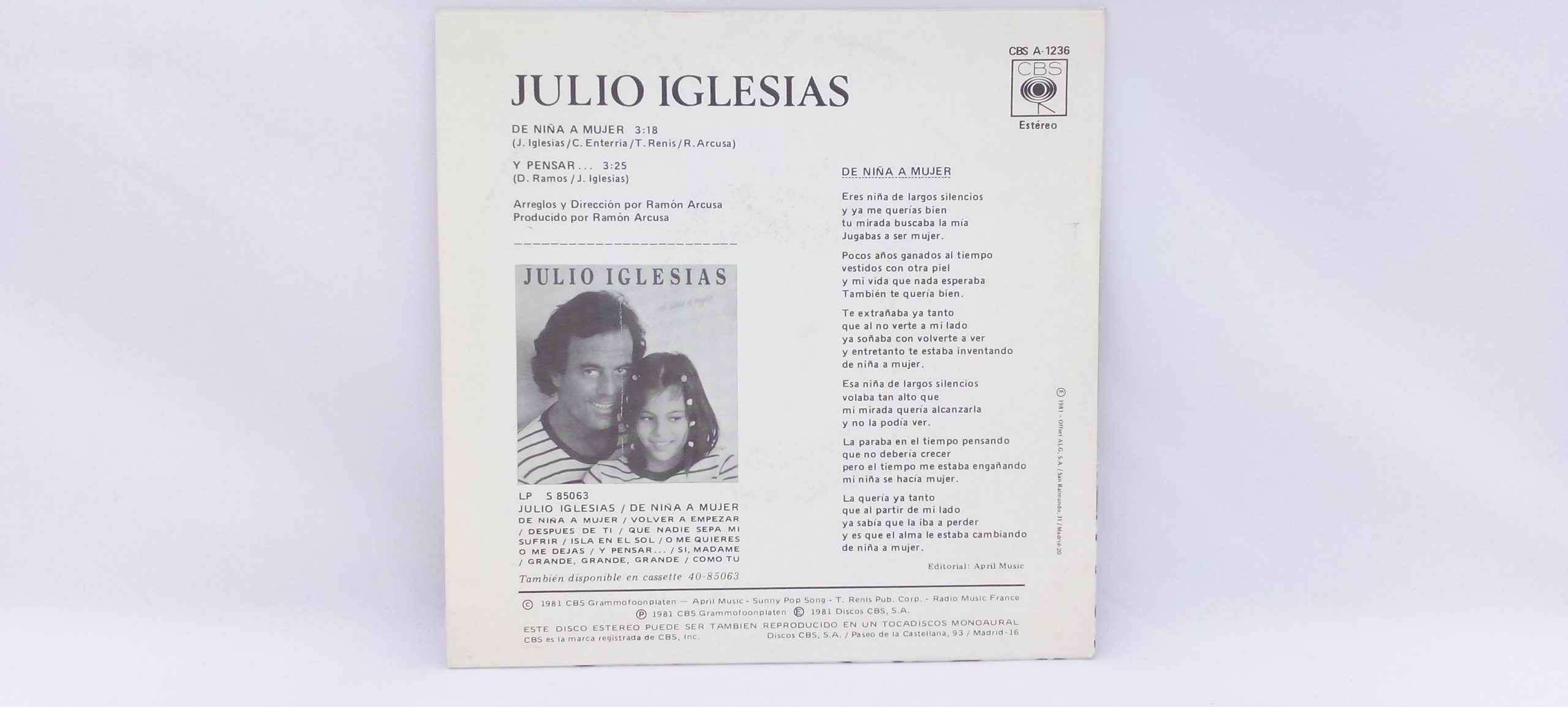 Dónde vender discos de vinilo en Girona, Julio Iglesias: De Niña A Mujer, Julio Iglesias, vinilos de Julio Iglesias, Balada, Música popular en español, Balada, Música popular en español, discos de vinilo Barcelona, Dónde vender discos de vinilo en Barcelona, Dónde vender discos de vinilo usados, Dónde vender vinilos segunda mano, Dónde vender discos de vinilo en Lleida